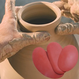 3Pcs Clay Rib Ceramic Rib Rubber Clay Sculpting Tools Scrapers Pottery Tools Clay Soft Rib for Clay Artists Modeling Ceramic Clay Tools 3 Sizes