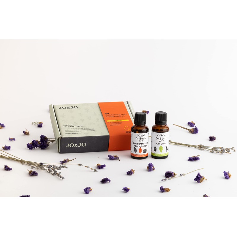 Original Dr. Bach Drops, Bach Flowers, Complete Set Memory and