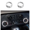 CONGCONG Bling AC Air Conditioning Knob Cover Crystal Accessories 2Pcs