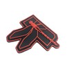 Dragonfly Red Airsoft Velcro PVC Patch