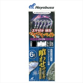 Hayabusa SS439 Drop Fishing Tsuku Tsuku Bait Purple 6 Hooks No. 8-8
