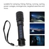 LED Flashlight Zoomable 3 Light Modes USB Or Solar Charge