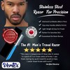 Mens Travel Shaver Razor With Case Mens Beard Shaping Tool