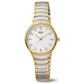 Boccia 3319-02 Women's Analogue Quartz Watch with Titanium Strap, 2 Colour, Bracelet