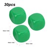 RiToEasysports 30pcs 16mm Plastic Rounded 6 Sided Blank Dice Set