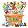 Juego De 32 Mini Animales De Peluche Surtido De Fiesta