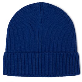 Cotton Cuffed Beanie - Men and Women - 100% Cotton - (Royal Blue)
