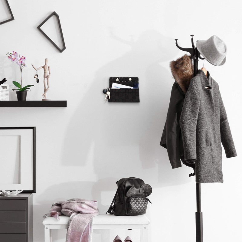 Relaxdays Hanging Storage Basket Organizer Bathroom Hallway Bedroom Hanging Storage