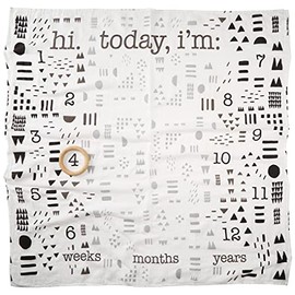 HonestBaby Baby Organic Cotton Milestone Blanket