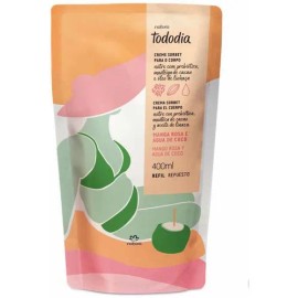 Hidratante Corporal Tododia Natura Mango y Agua de Coco Recarga Tipo de empaque Sobres monodosis Fragancia Mango rosa y agua de coco                  