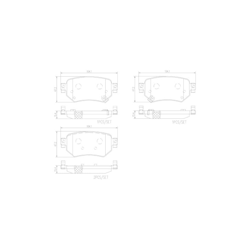 Brembo Balata (NAO) P49059N
