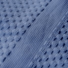 kingrest 8 Pack 100% Cotton Towels, Cotains 2 Bath Towel 27" x 55",2 Washcloth 14" x 30",4 Handtowels 14" x 14", Larger & Lightwight, Highly Absorbent Super Soft Towels,Perfect for Bathroom (Blue)