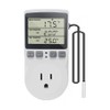 KETOTEK Digital Thermostat Outlet Plug Temperature Controller Outlet Socket 120V