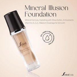Sorme Cosmetics Mineral Illusion Fragrance & Oil Free Liquid Foundation Non-Chemical Sunscreen