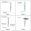 DPTOOL 12mm Back Tap Spark Plug Thread Repair Tool M12x1.25