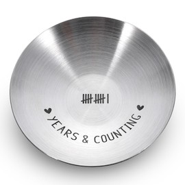11 Year Anniversary Tray Gifts for Women Men Couple 11th Anniversary Steel Gifts Wedding Engagement Gifts Steel Gifts for 11th Anniversary Christmas Valentines Day Gifts Holder Steel Gifts