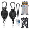 Go Pal Retractable Badge Reel Set: 2 Pack Heavy Duty