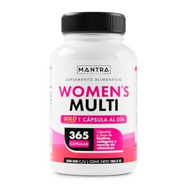 MULTIVITAMÍNICO DE MUJER | MANTRA Nutrition | Women´s Multi (365 cápsulas) — Vitaminas Con Colágeno Hidrolizado, Biotina | Con más de 10 ingredientes 