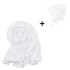 Yeieeo Jersey Hijab with Undercaps for Women Instant Hijabs Solid