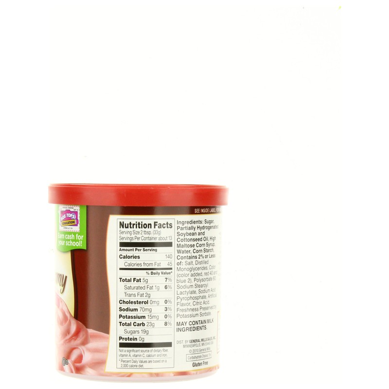 Betty Crocker Rich & Creamy Cherry Frosting Tub, 16-ounces (Pack
