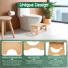 Foldable Bamboo Toilet Stool Squat, 7 Inches Squatting Potty Stool