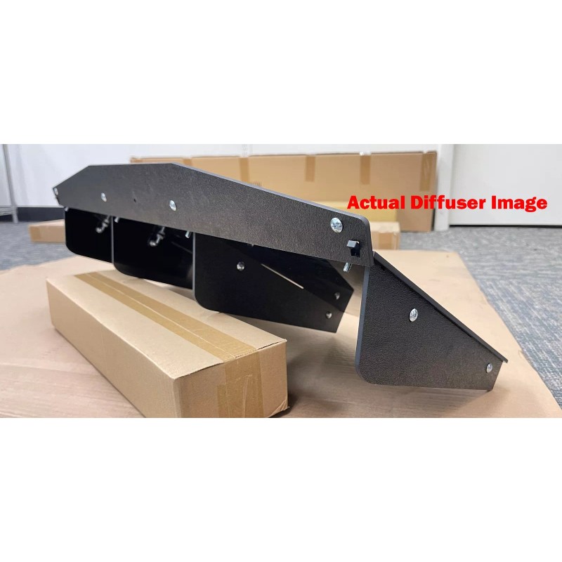 SdeelCase 30" x 12.5" ABS Black Textured Rear Bumper Center