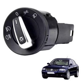 Interruptor de Faro Luz Perilla Switch Boton Push On-Off para Auto compatible con Jetta A4 A6 Polo Derby Golf Gti Vento Beetle Passat B5 Clasico Sharan | 3BD941531A