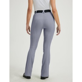 FitsT4 Sports Women's Bootcut Horse Riding Pants Full Seat Equestrian Breeches Summer Riding Tights Blue Grey Small