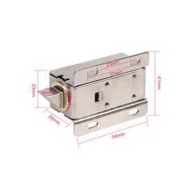 Yolando Elektroschloss, Elektronisches Schloss 12V Mini Montage Solenoid Elektrisches Schloss für Schrank Tür Schublade