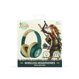 OTL Technologies ZD1143 Legend of Zelda LED Light Up Foldable Wireless Headphones Green