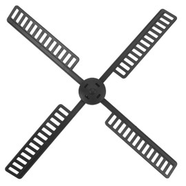 Warmhm 1 Set Fan Plastic Windmill Wind Mill Leaf Garden Windmill Replacement Windmill Supplies