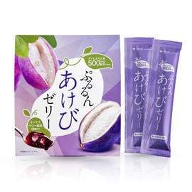 Akebi Concentrated Extract, 500 mg Blended, Pururun Akebi Jelly, 14 Packets, Akebi Extract, Mango Ginger, Acerola, Low Calorie, Chippy, Slippery Konjac Jelly (Mixed Berry Flavor)
