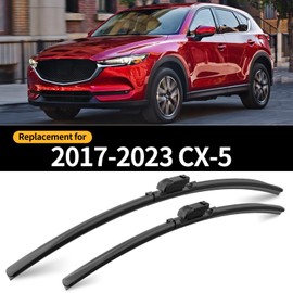 GARDIMU Front and Rear Windshield Wiper Blades, 3 Pcs Front and Back Windshield Wipers Blades Replacement for Mazda CX-5 CX-9 2017-2024, Car Window Wiper Blades for CX 5 CX 9 CX5 CX9