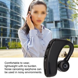 Auriculares Bluetooth de una Sola Oreja, Elegantes Auriculares Deportivos V9 Inalámbricos con Cancelación de Ruido de 180° Ajustables con Gancho para la Oreja, Auriculares de Teléfono para Conducir, D