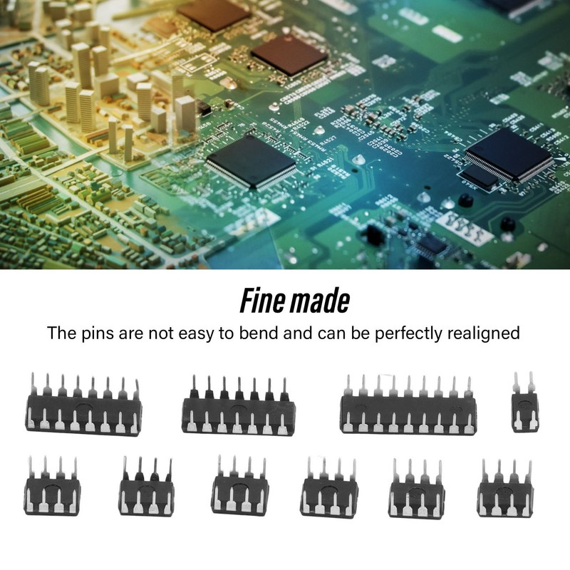 85 Pcs IC Assortment Kit 10 Specifications Integrated Circuit IC