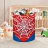 Large Laundry Basket Hamper - Red Spiderweb 62L Collapsible Storage
