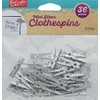 Leisure Arts Silver Clothespins Wood 1" Mini 36pc