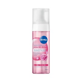 NIVEA Agua de Rosas Espuma Limpiadora (150 ml) - Tecnología Micelar para una Limpieza Profunda e Hidratación - Desmaquillante Ideal para Todo Tipo de 