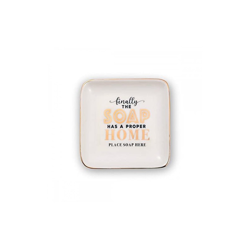 The Soap Has A Proper Home Place Here Ceramic Trinket