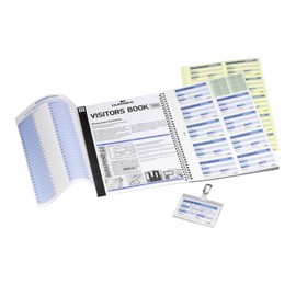 Durable 1464 visitors book refill pages with 100 badge inserts, EACH