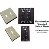 Lulu Decor, Fleur De Lis Cast Iron Switch Plate in