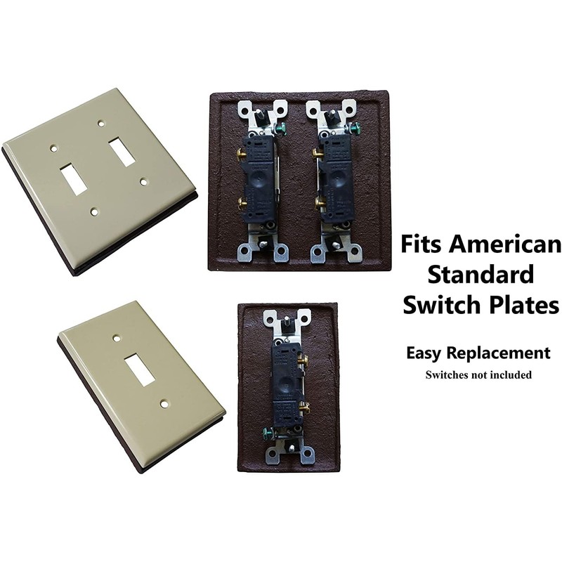 Lulu Decor, Fleur De Lis Cast Iron Switch Plate in