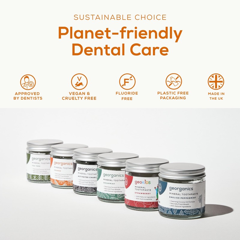 georganics Georganics Tooth Spruce 60mL, Toothpaste (Orange)