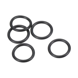 PATIKIL Nitrile Rubber O-Rings 17mm OD 13mm ID 2mm Width, 25 Pcs Metric Sealing Gasket for Faucet Plumbing Automotive Repair, Black