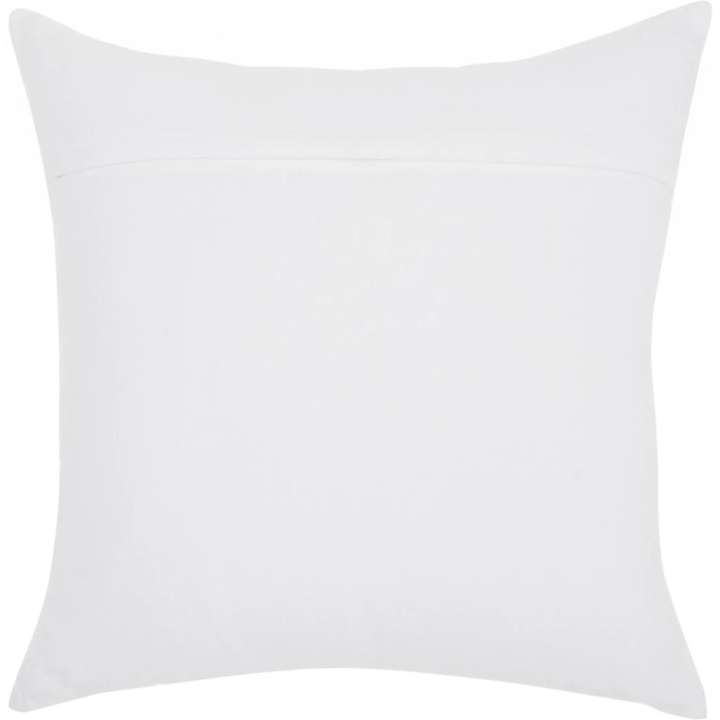 Homeroots 18" Red and White Cotton Throw Pillow