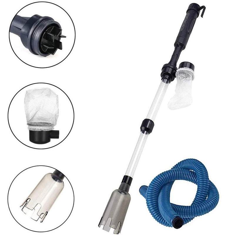 Electric Aquarium Gravel Cleaner Sand Washer Syphon, Fish Tank Water