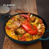 Flavehc Braiser Enameled Cast Iron Braiser 3 qt Braiser Pan