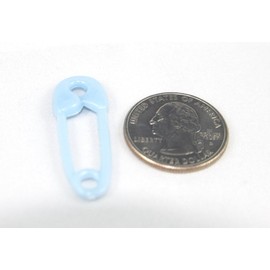 Blue 1.5" Small Baby Shower Diaper Pins (48 Pieces)