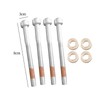 Dixhills Injector Clamp Bolt with Washer Seal Kit Compatible with