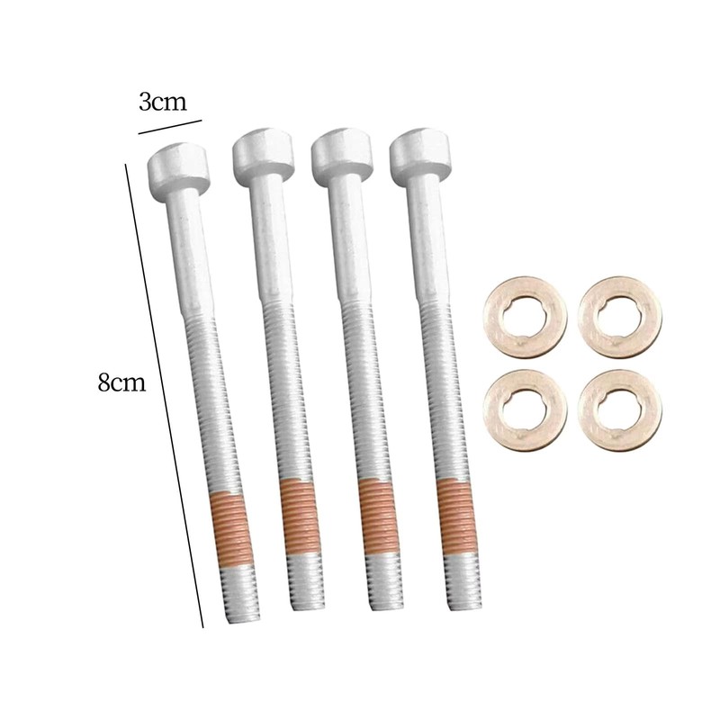 Dixhills Injector Clamp Bolt with Washer Seal Kit Compatible with